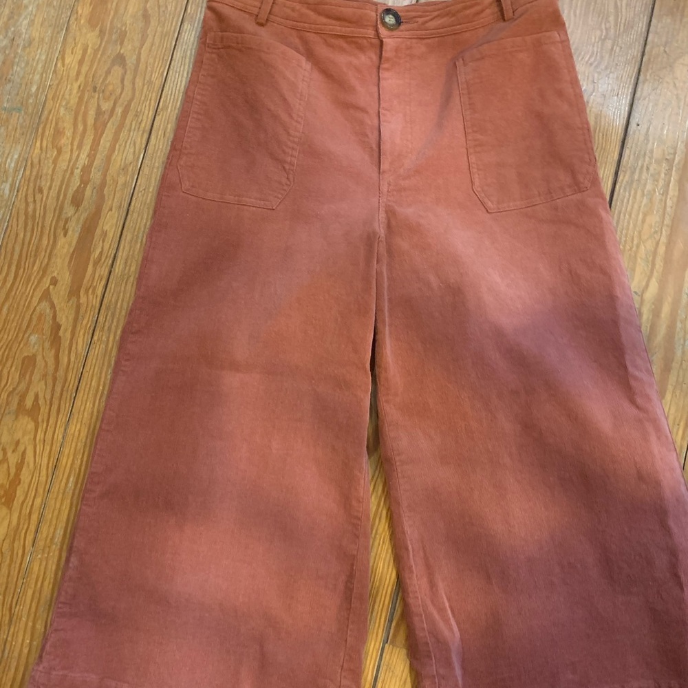 Ladies size Large, NWT, vintage orange corduroy Capri pants, $48 in stores